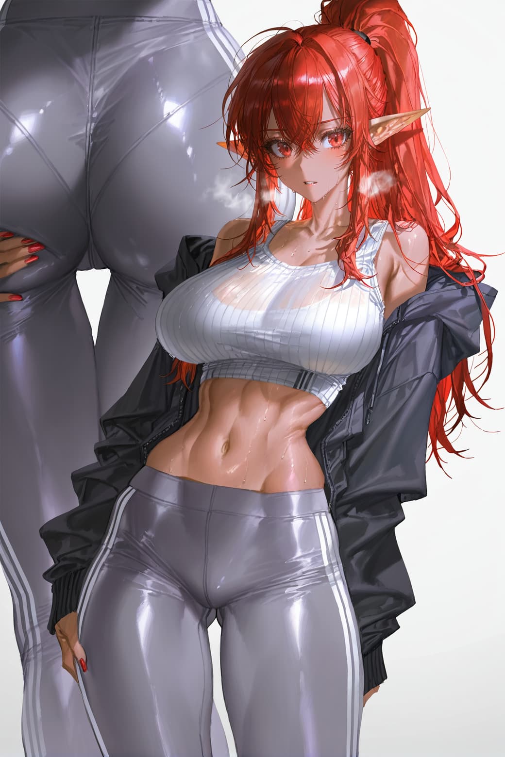The Elf Guild Leader is Inspected Without Panties!