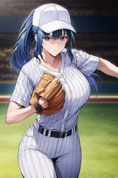 Gender Reversal : The Man Is Good at Baseball