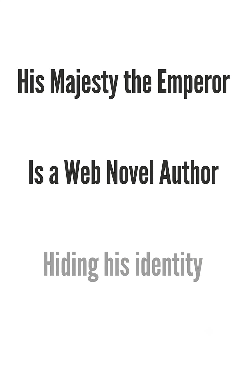His Majesty the Emperor hides the fact that he is a web novel writer