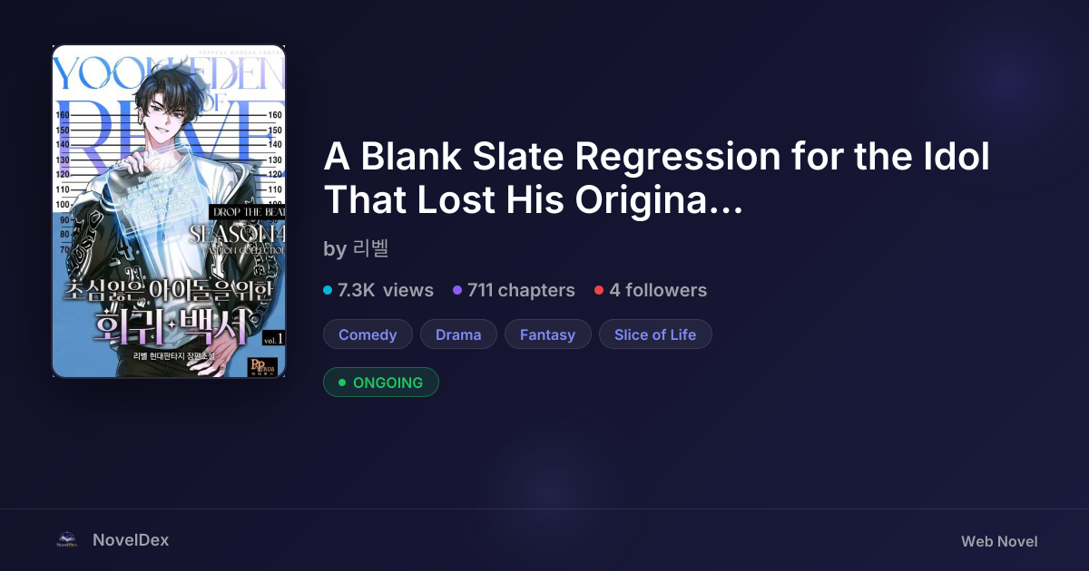 A Blank Slate Regression for the Idol That Lost His Original Mindset by ...