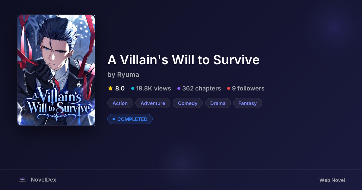 A Villain's Will to Survive by | NovelDex
