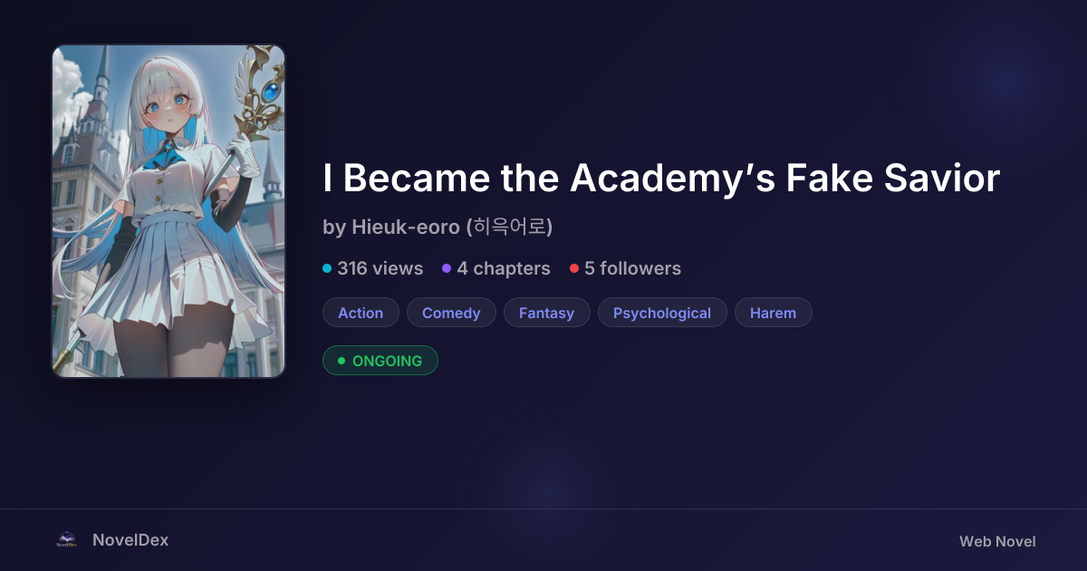 I Became the Academy’s Fake Savior by Hieuk-eoro (히윽어로) | NovelDex