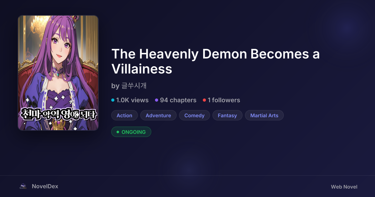 The Heavenly Demon Becomes a Villainess by 글쑤시개 | NovelDex