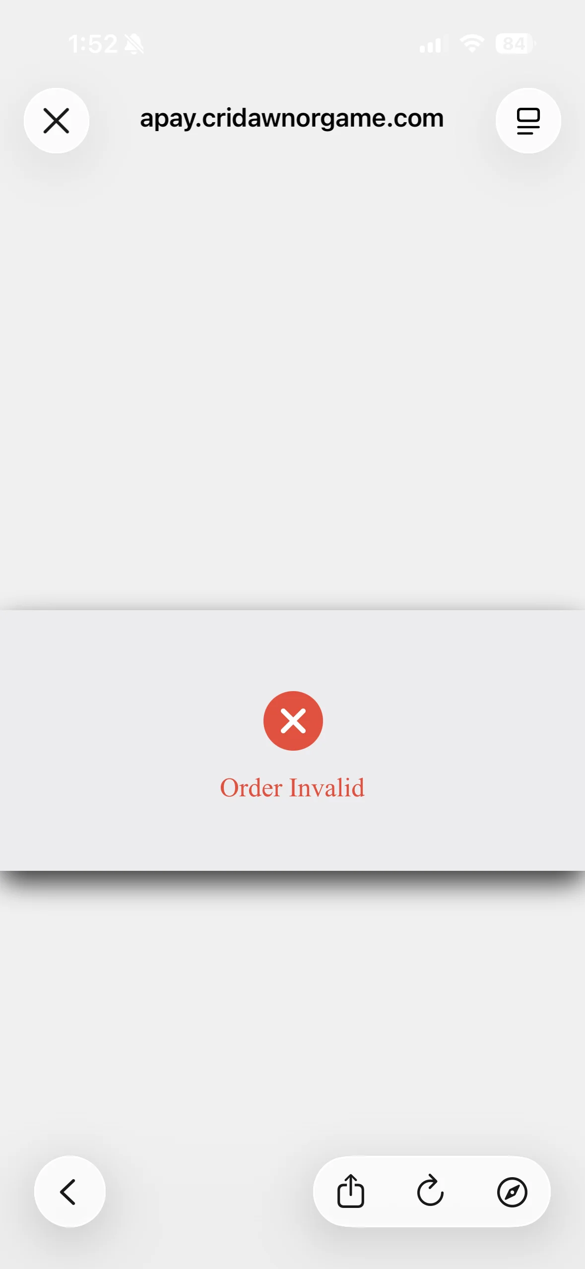 Image 2 of 2 attached to "Payment issue"